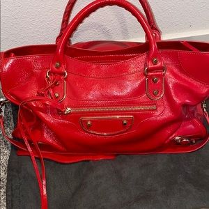 Limited edition red balenciaga classic